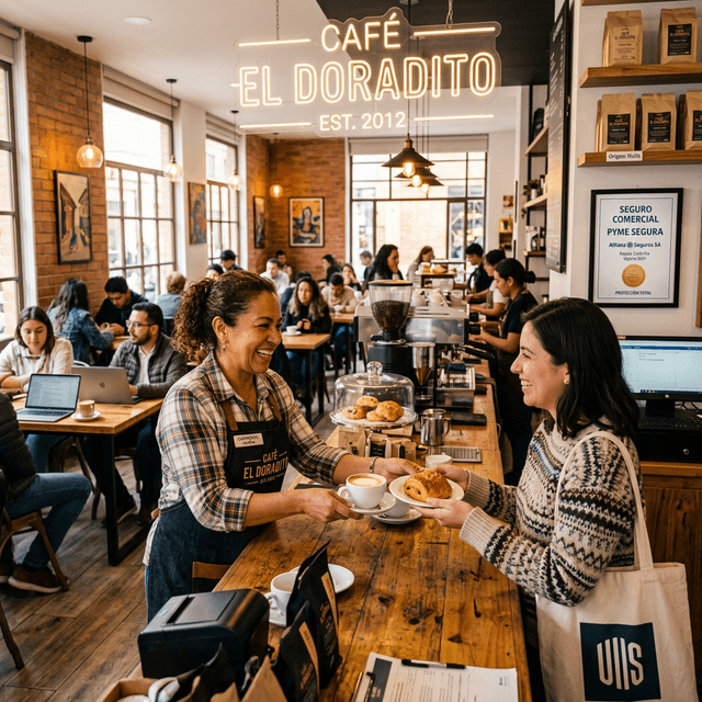 Cafetería o local comercial exitoso en Colombia