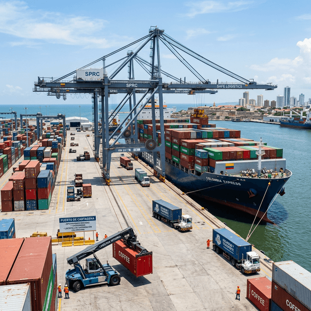 Puerto marítimo de carga